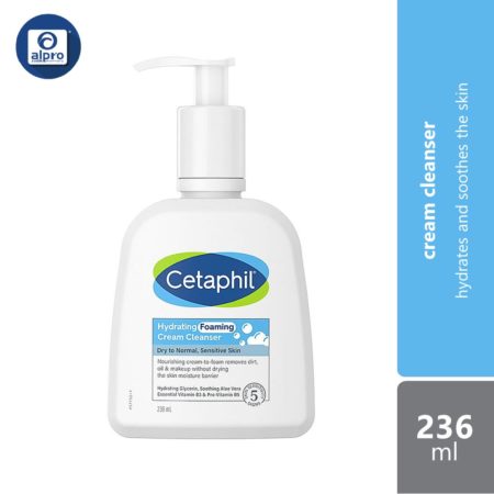 Cetaphil Hydrating Foaming Cream Cleanser 236ml | Hydrates And Soothes The Skin