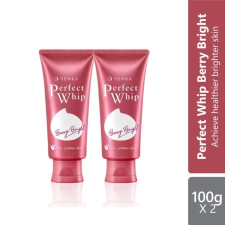 (Twin Pack) Senka Perfect Whip 100gx2 ( Fresh  White  Acne Care  Berry Bright )