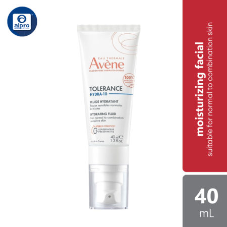 Avene Tolerance Hydra-10 Fluid 40mL | Fragrance Free/Moisturizer