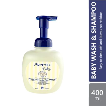 Aveeno Baby Soothing Relief Foaming Wash & Shampoo 400ml