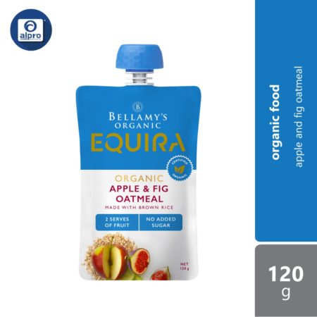 Bellamy's Apple & Fig Oatmeal Fruit Puree 120g