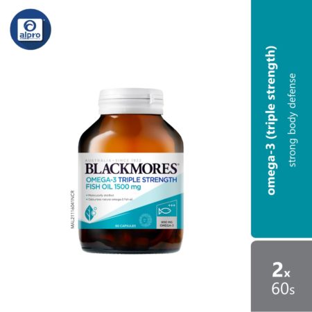 Blackmores Omega-3 Triple Strength Fish Oil 1500 Mg 2x60s | Relieve Inflammation