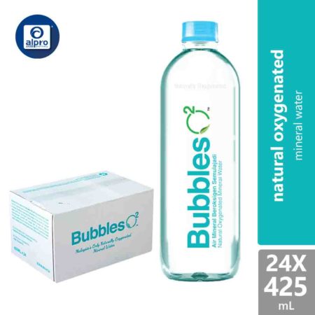 Bubbles O2 Natural Oxygenated Mineral Water 1 Carton 425ml (24 x 425ml)