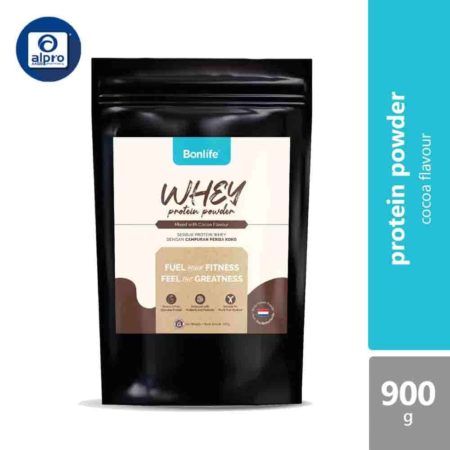 Bonlife Whey Protein Powder Cocoa 900g | Low GI to Sustain Energy