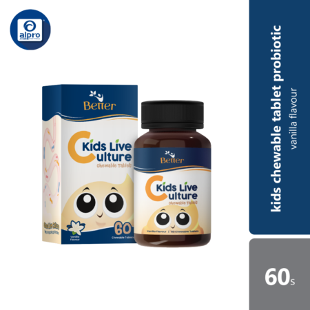 Better Kids Live Culture Chewable Tablet 60s (Vanilla / Mixed Berry / Orange / Chocolate)