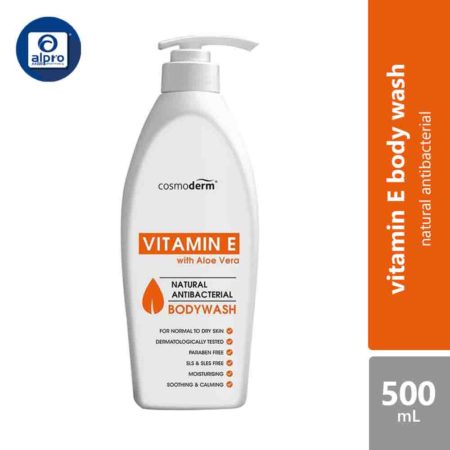 Cosmoderm Antibacterial Vitamin E Body Wash 500ml