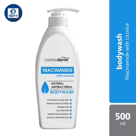 Cosmoderm Niacinamide With Licorice Bodywash 500ml