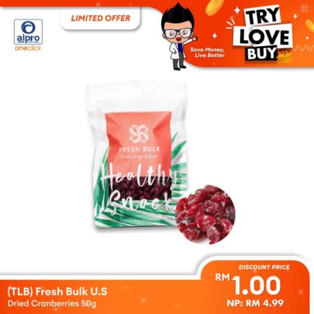 (TLB) Fresh Bulk U.S Dried Cranberries 50g