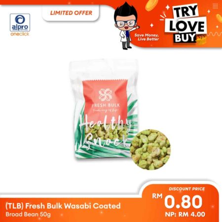 (TLB) Fresh Bulk Wasabi Coated Broad Bean 50g