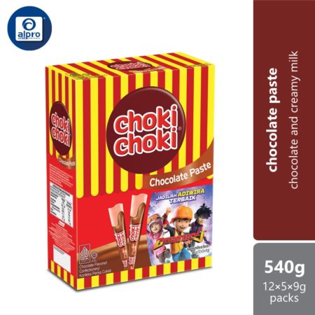 Choki Choki Chocolate Paste | Chocolate and Creamy Milk (12 ×5s ×9g)