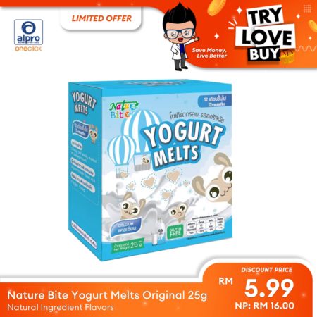 (S) Nature Bite Yogurt Melts Original 25g | Natural Ingredient Flavors