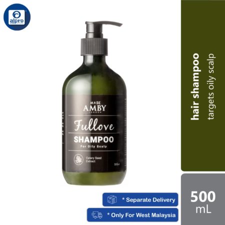 Amby London Fullove Shampoo 500mL | Focuses on Oily Scalp and Nourish Hair Follicles