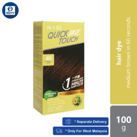 Quick Touch 1 Minute Hair Color Medium Brown 40 100g | Medium Brown in 60 Seconds