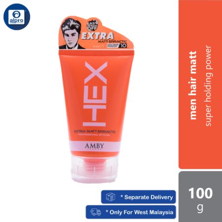 Amby London Hex Extra Matt Erractic 100g | Super Holding Power