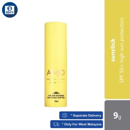 ANJO Professional Vita Sun Whitening Sun Stick SPF 50+ PA+++ 9g | SPF 50+ High Sun Protection