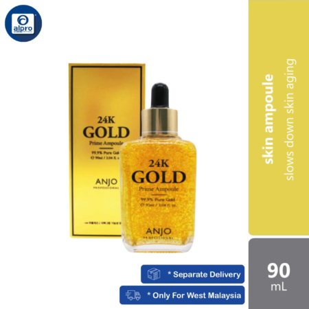 ANJO 24K Gold Prime Ampoule 90mL | Slows Down Skin Aging