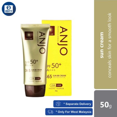 ANJO 365 Sun BB Cream SPF 50+ PA++++ 50g | Conceals Skin for A Smooth Look