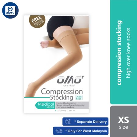 OMO Compression Stocking Over Knee 1 Pair (XS/ S/ M/ L/ XL/ XXL) MOS | High Over Knee Socks