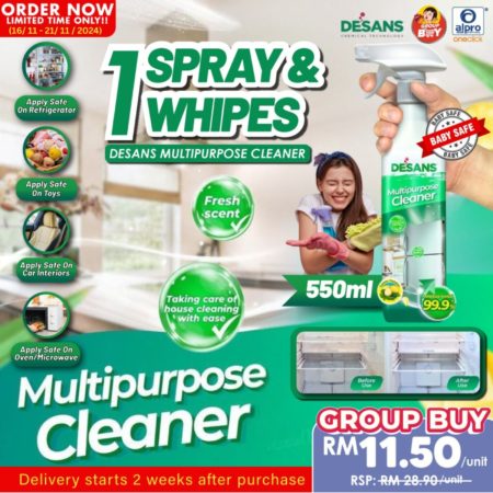 [Group Buy. Delivery starts: 25/11/2024] Desans Multipurpose Cleanser