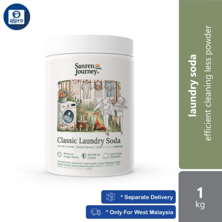 Sanren Journey The Classic Laundry Soda 1kg | Efficient Cleaning Less Powder