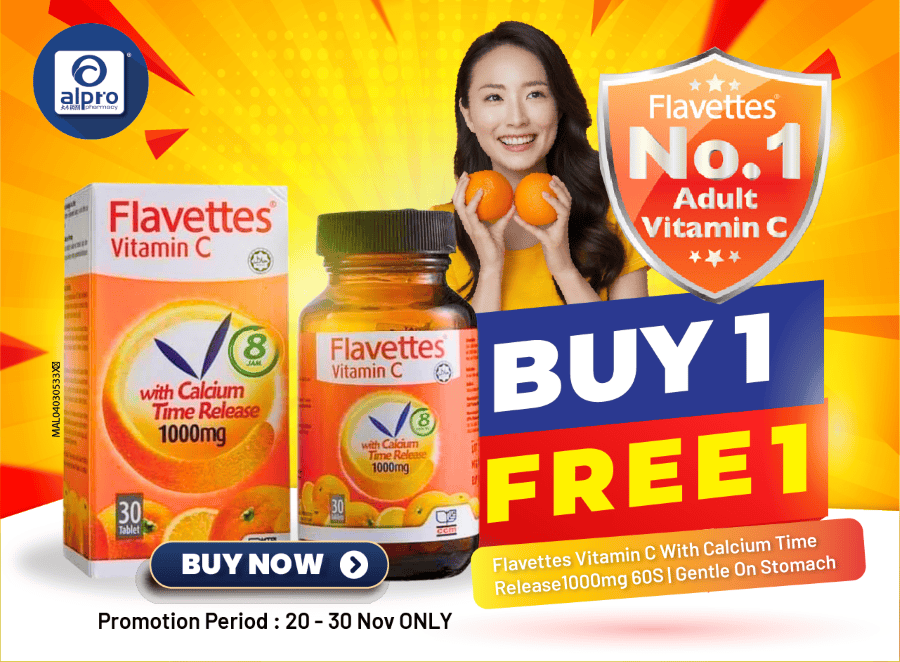 Flavettes Vitamin C 250mg Sugar Free Orange 100s