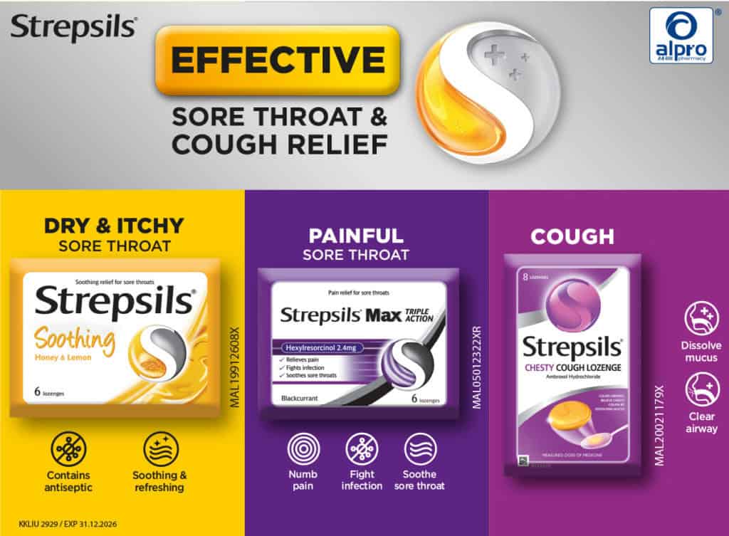 Strepsils Chesty Cough Lozenge 24x8s | Ambroxol Hydrochloride