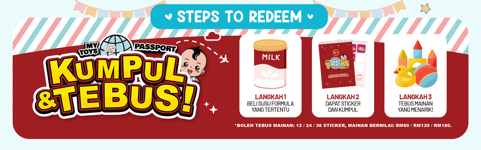 Steps to redeemAlpro Baby