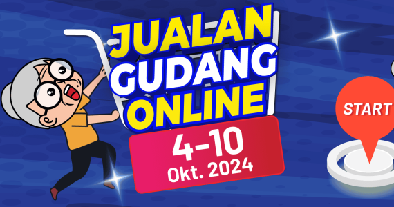 Artboard 1Jualan Gudang Online October 2024 - Auntly Lina Event Overview