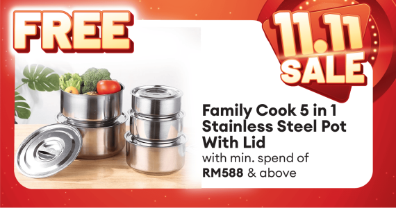 Family Cook 5 in 1 Stainless Steel11.11 Sale 2024 - General Mechanism Buyer Guide