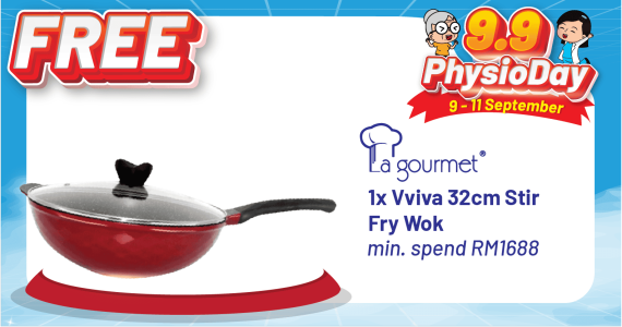 La Gourmet Vviva 32cm Stir Fry Wok9.9 Physio Day Sale - General Mechanism Buyer Guide