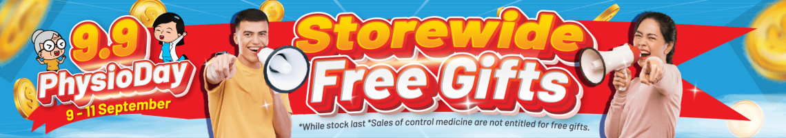 Storewide Free Gifts9.9 Physio Day Sale - Mid Banner