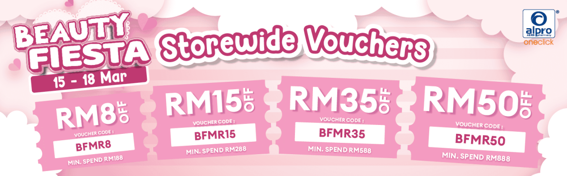 Storewide Voucher - Desktop - Beauty Fiesta Mar 2025 - OC Banner